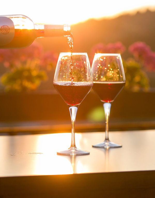 Il vino come tema del matrimonio